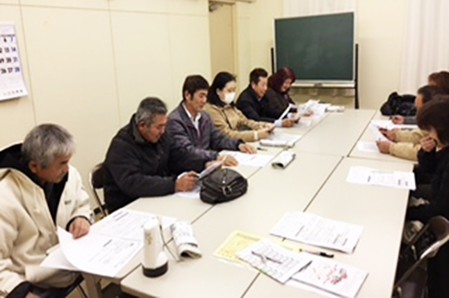 １月１８日の水曜日午後７時から１０名で糸田支部役員会を開催